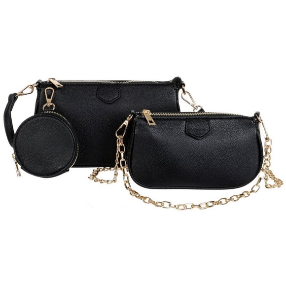 Elegant Black Women's Bag Set - Picture 11 of 12